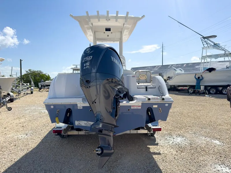 Slide: The Image of 2025 Sea Fox 228 Commander boat with Yamaha 250 V6 outboard motor. - 3
