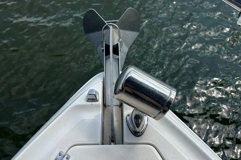 Slide: The Image of Bow of 2010 Chaparral Signature 370 with anchor and water view. - 53