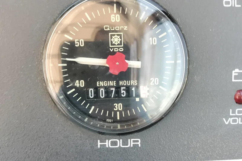 Slide: The Image of Engine hour meter showing 751 hours on a 1995 Tiara Yachts 2900 Open. - 23