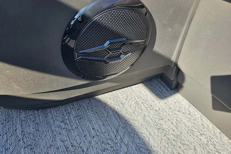 Slide: The Image of Speaker detail in 2026 Sun Tracker Bass Buggy 18 DLX boat interior. - 24