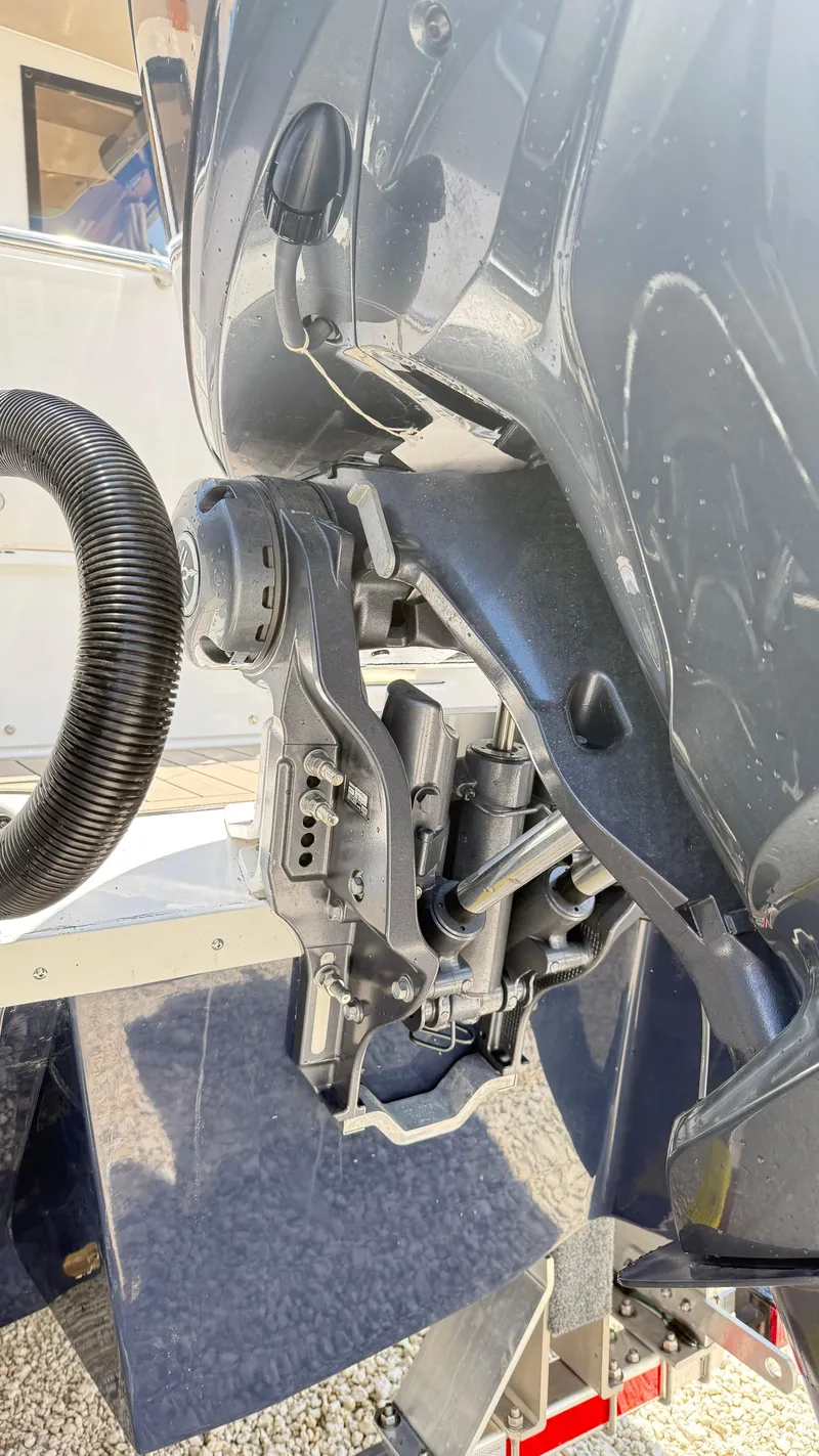 Slide: The Image of 2026 Cutwater C-288 Coupe boat engine detail, showcasing mechanical components and design. - 10