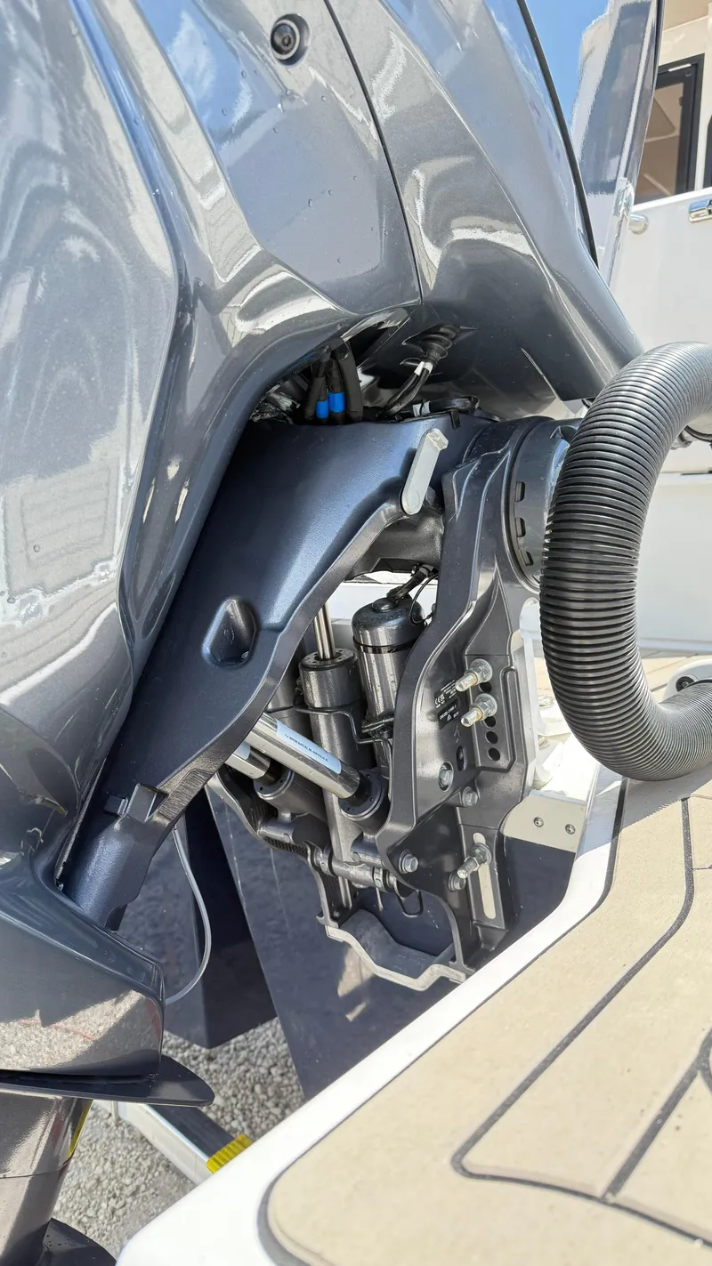 Slide: The Image of 2026 Cutwater C-288 Coupe boat engine detail, showcasing mechanical components and design. - 9