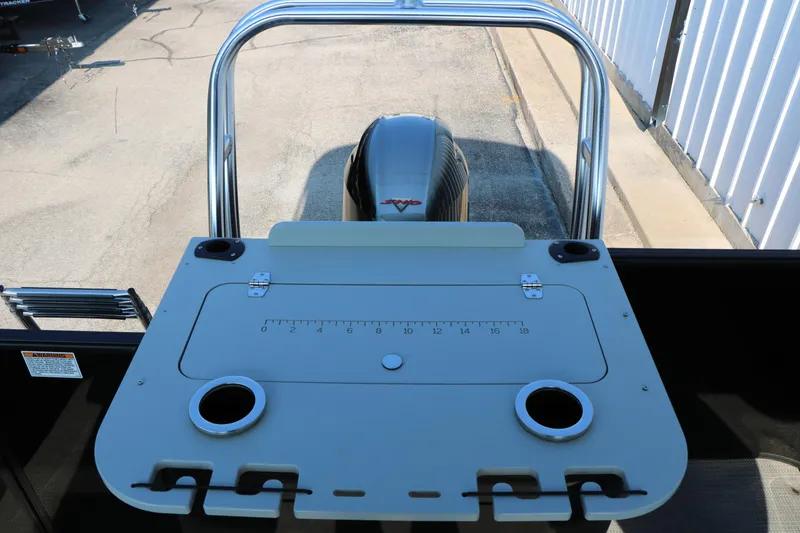 Slide: The Image of 2023 Sylvan Mirage Fish 820 Party Fish boat with fishing station and rod holders. - 24