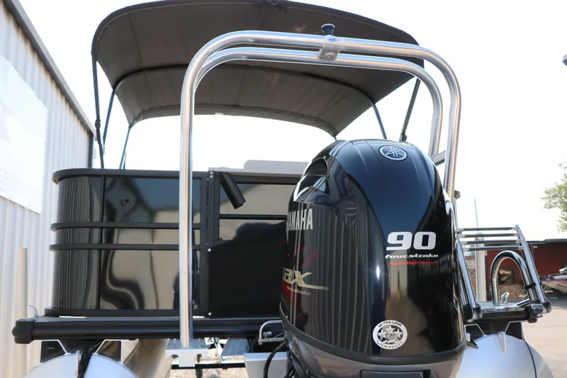 Slide: The Image of 2023 Sylvan Mirage Fish 820 Party Fish with Yamaha 90 outboard motor. - 8