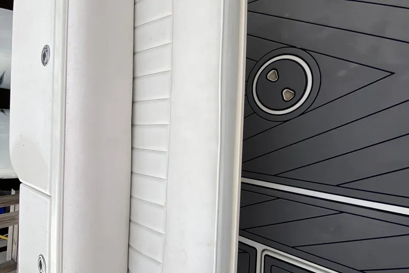 Slide: The Image of 2004 Hydra-Sports Vector 2800 WA boat deck with sleek design and modern detailing. - 12