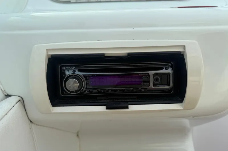 Slide: The Image of Kenwood stereo system in 1994 Baja Boss 272 boat dashboard. - 26