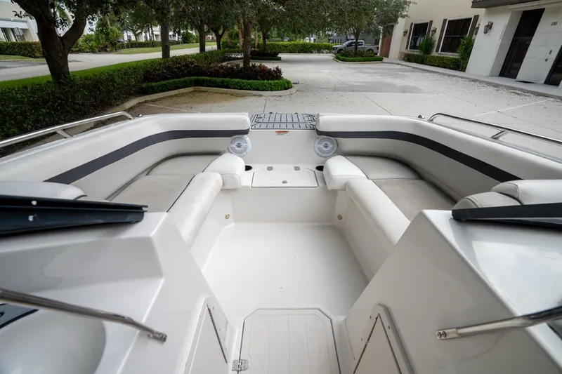 Slide: The Image of 2022 Starcraft SVX 190 DC boat interior with spacious seating and modern design. - 13