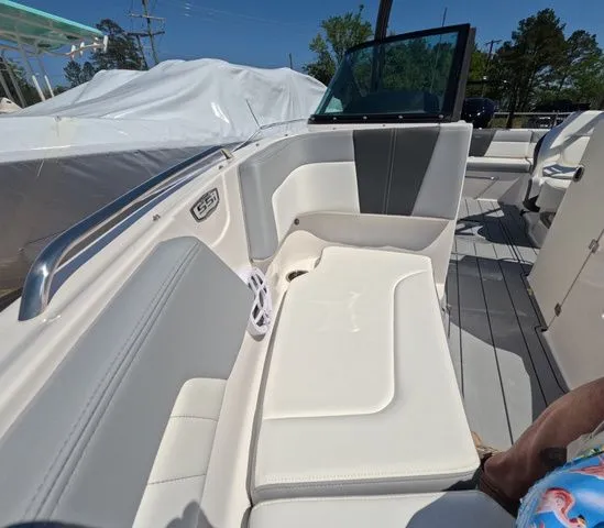 Slide: The Image of Interior of 2026 Chaparral 23 SSi OB with luxurious seating. - 32