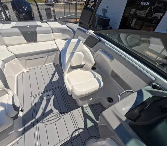 Slide: The Image of Interior of 2026 Chaparral 23 SSi OB with luxurious seating. - 35