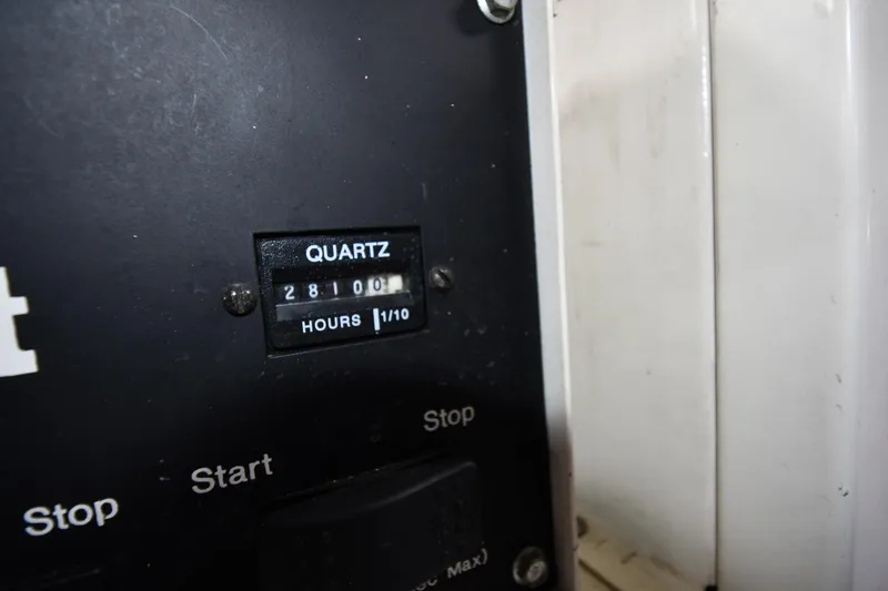 Slide: The Image of Hour meter showing 2810.1 hours on 1996 Ocean Yachts 53 Super Sport. - 70