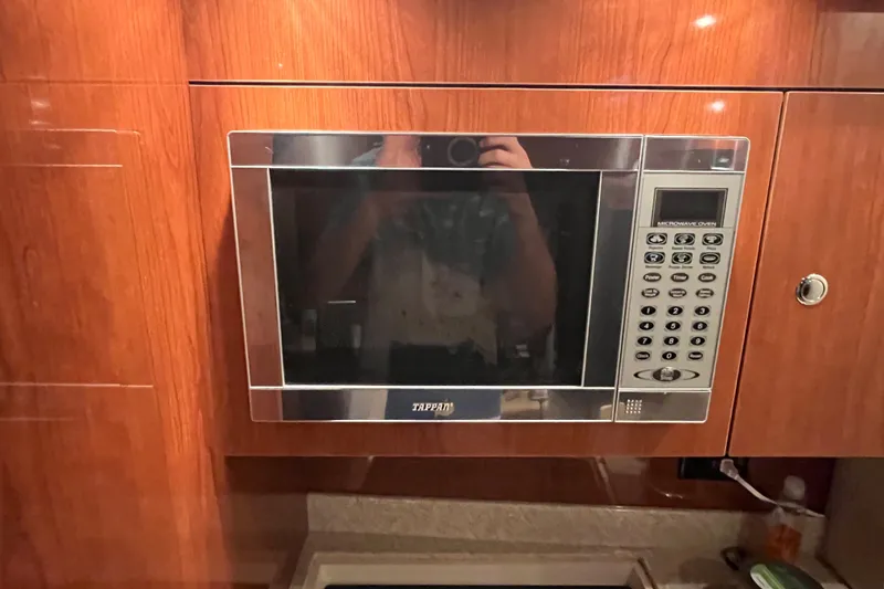 Slide: The Image of Built-in microwave in 2007 Regal 3760 IB COMMODORE yacht kitchen. - 39