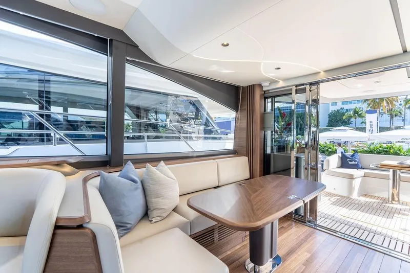 Slide: The Image of Luxurious interior of the 2026 Princess S65 yacht. - 24