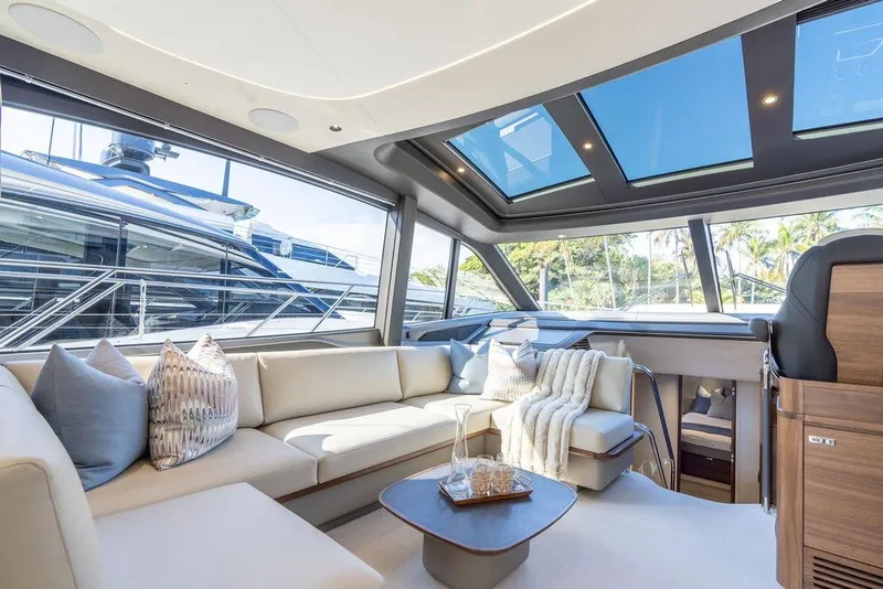 Slide: The Image of Luxurious interior of Princess S65 yacht, model year 2026. - 25