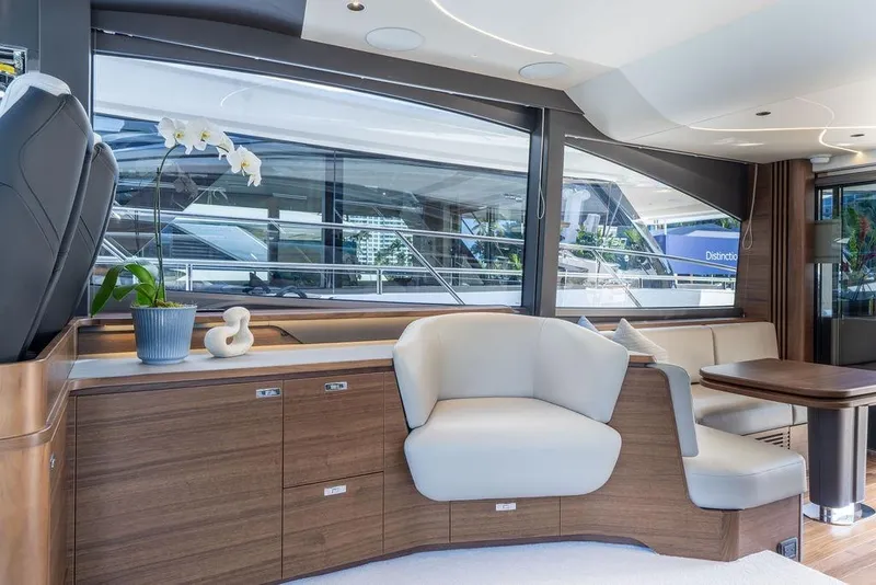 Slide: The Image of Luxurious interior of the 2026 Princess S65 yacht. - 26