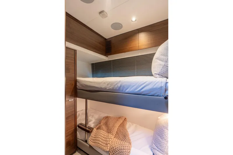 Slide: The Image of Interior of 2026 Princess S65 yacht with bunk beds. - 31