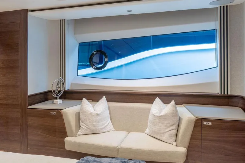Slide: The Image of Luxurious interior of Princess S65 yacht, model year 2026. - 33