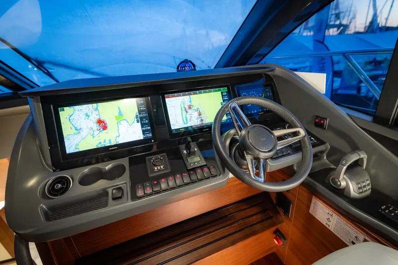 Slide: The Image of Interior view of 2026 Princess V55 Express yacht. - 41
