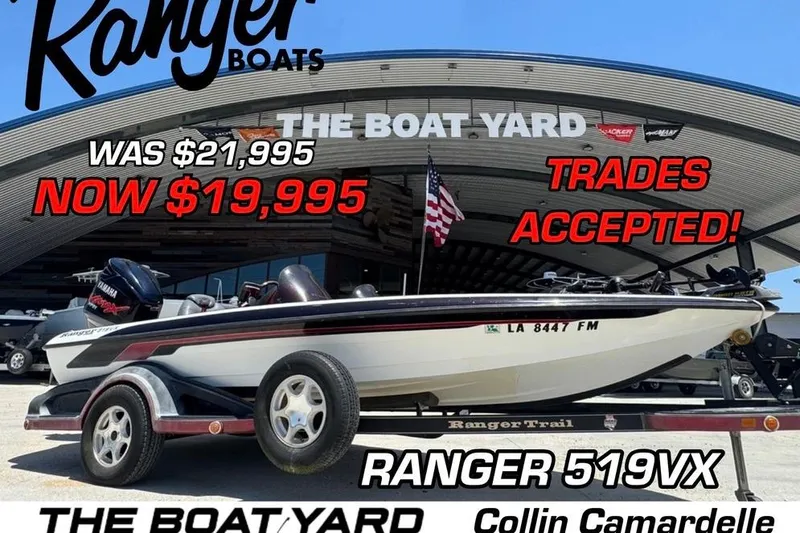 The Image of 2005 Ranger 519VX boat for sale, reduced to $19,995, trades accepted at The Boat Yard. - 0