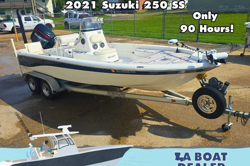 Slide: The Image of 2009 NauticStar 2200 Nautic Bay boat with 2021 Suzuki 250 SS engine, only 90 hours. - 0