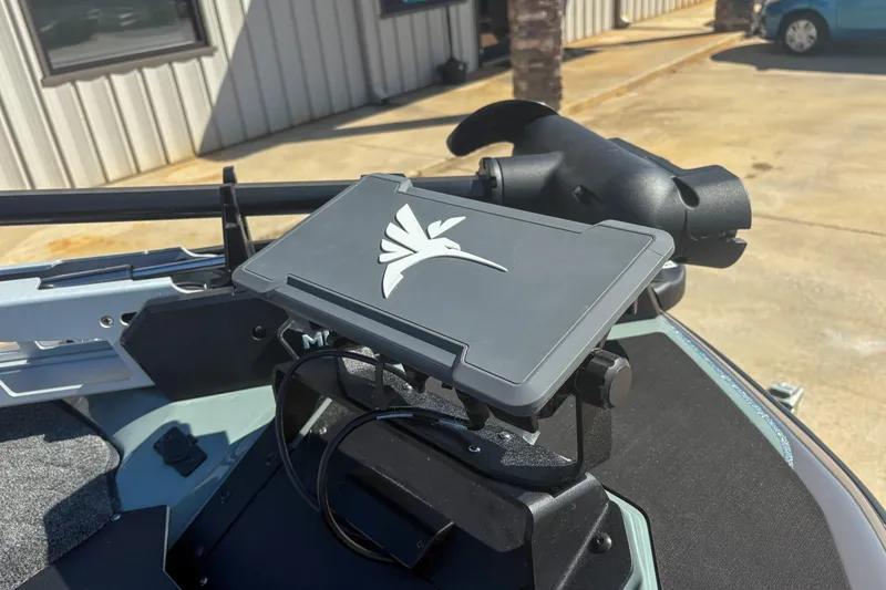 Slide: The Image of Skeeter ZXR 19 boat dashboard with mounted electronic device, 2026 model. - 15