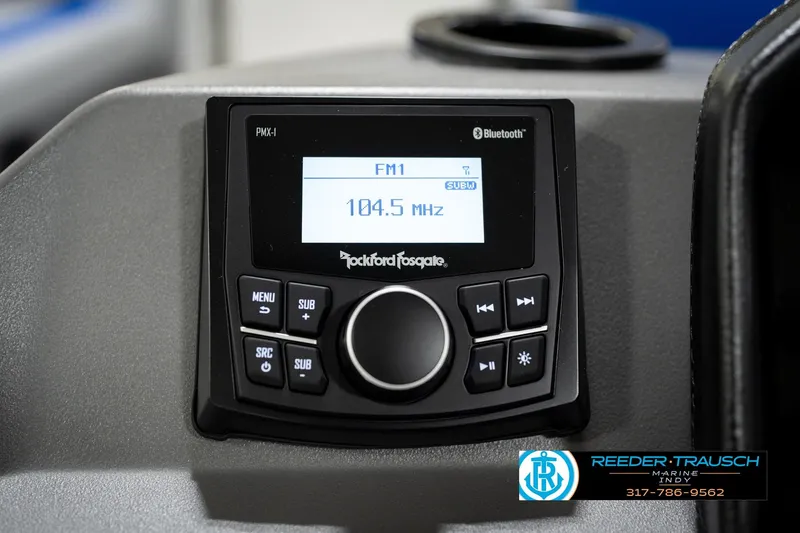Slide: The Image of Digital dashboard display of 2026 Bennington 21 SSB boat showing RPM and speed metrics. - 33