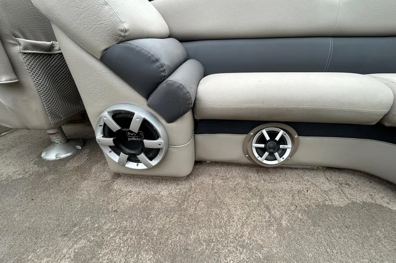 Slide: The Image of Premier 250 S-Series 2010 boat seating with Polk Audio speakers. - 12