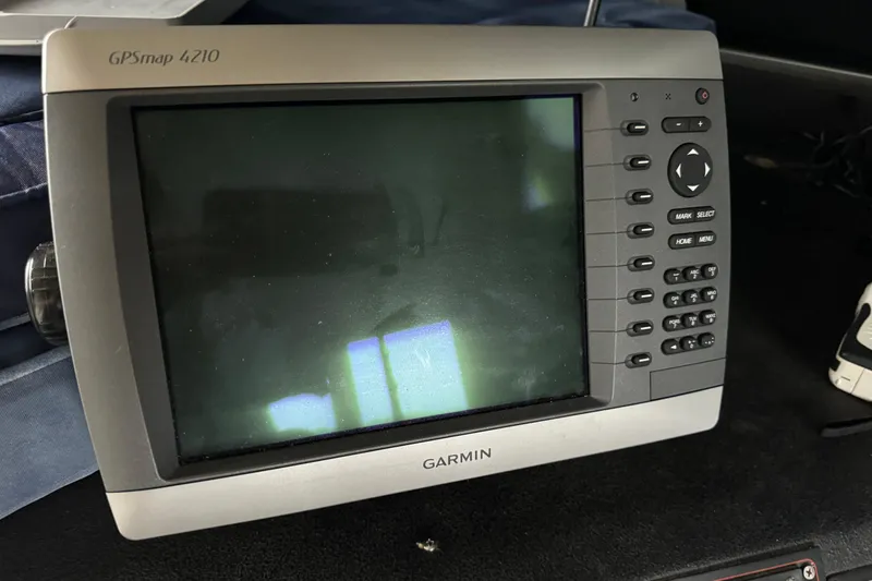 Slide: The Image of Garmin GPSmap 4210 on 1989 Bayliner 4588 Pilothouse Motor Yacht dashboard. - 19