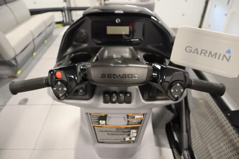 Slide: The Image of 2024 Sea-Doo Switch Sport/Cruise 21 dashboard with Garmin navigation system. - 25