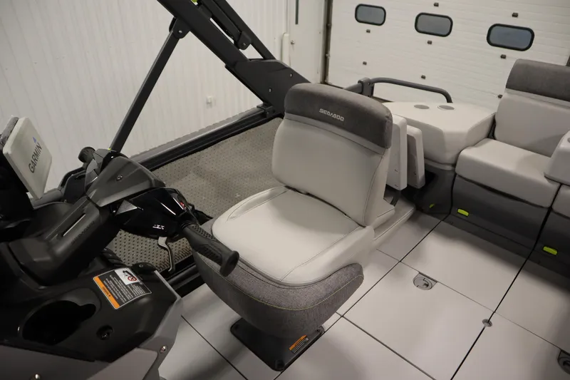 Slide: The Image of 2024 Sea-Doo Switch Sport/Cruise 21 interior with spacious seating and modern design. - 37