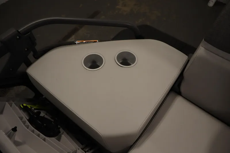 Slide: The Image of 2024 Sea-Doo Switch Sport/Cruise 21 with ladder in a garage setting. - 44