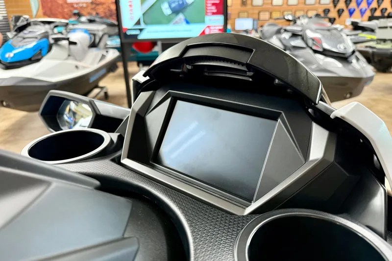 Slide: The Image of 2025 Yamaha WaveRunner FX SVHO dashboard with digital display in showroom. - 5