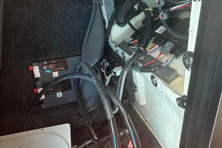 Slide: The Image of Interior wiring and components of a 2023 Yamaha Boats 222XD. - 9