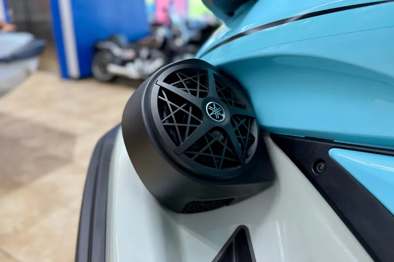 Slide: The Image of 2025 Yamaha WaveRunner FX Cruiser HO speaker detail, showcasing sleek design and modern technology. - 5