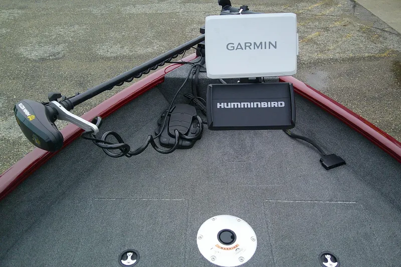 Slide: The Image of 2023 Tracker Pro Guide V-16 SC boat with Garmin and Humminbird electronics. - 57