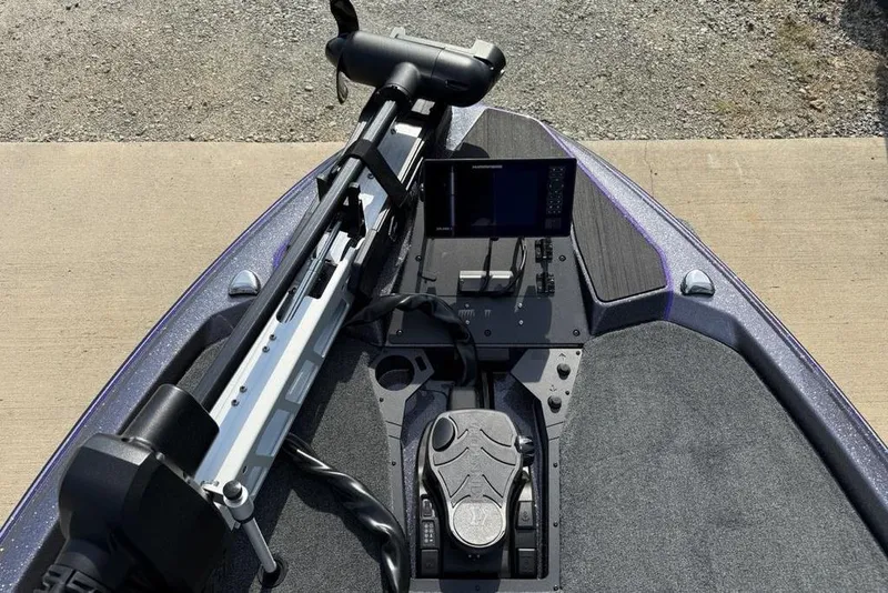 Slide: The Image of 2026 Skeeter ZXE20 boat deck with advanced navigation and control systems. - 4