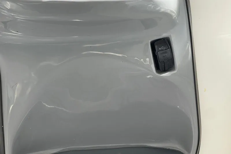 Slide: The Image of Close-up of Flexboat Flex 450 interior with USB port detail. - 19