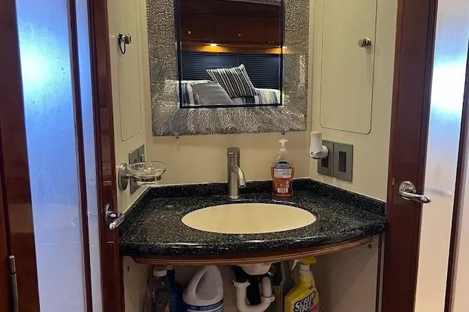 Slide: The Image of Washer and dryer unit inside a 2000 Carver 506 Motor Yacht. - 24