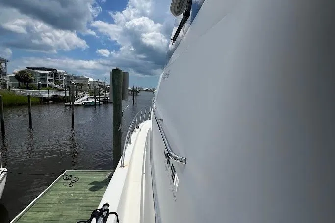 Slide: The Image of Engine room of 2000 Carver 506 Motor Yacht with Diamond Performance Series engine. - 37