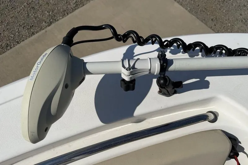 Slide: The Image of Tidewater 198 CC Adventure 2020 boat with MotorGuide trolling motor detail. - 18