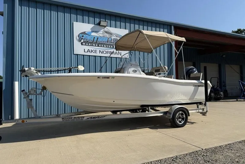 Slide: The Image of 2020 Tidewater 198 CC Adventure boat on trailer at Foothills Marine Center. - 3