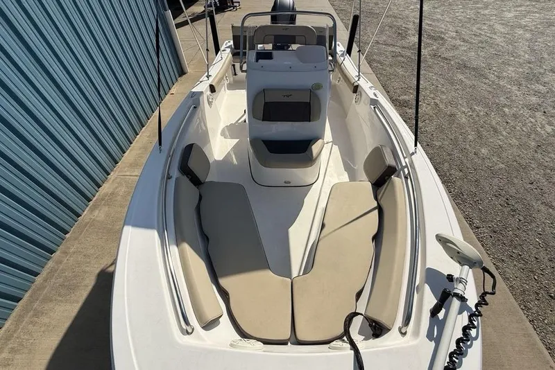 Slide: The Image of 2020 Tidewater 198 CC Adventure boat with spacious seating and modern design. - 31