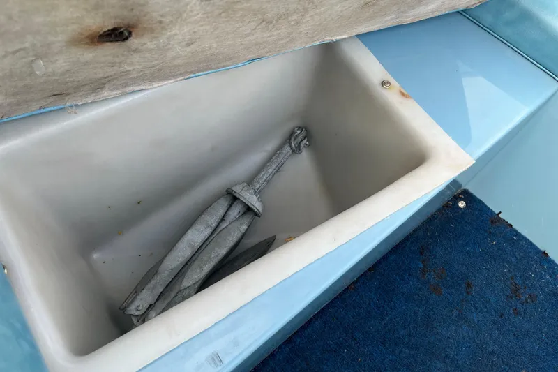 Slide: The Image of Anchor stored in compartment of 1983 Century 3000 Bowrider boat. - 25