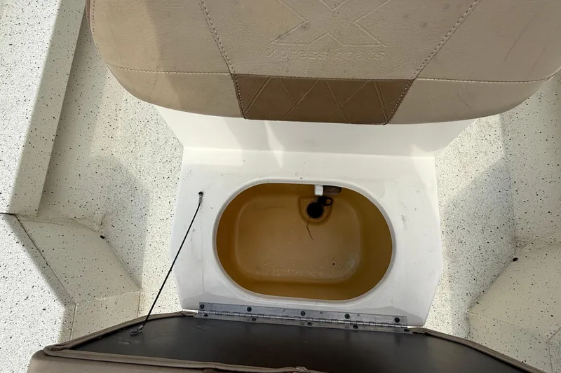 Slide: The Image of 2020 Xpress H20B boat seat with built-in storage compartment. - 13