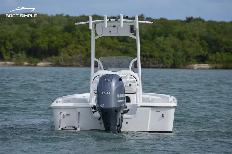 Slide: The Image of 2023 Sea Pro 208 Bay boat with Yamaha 150 engine on water. - 3