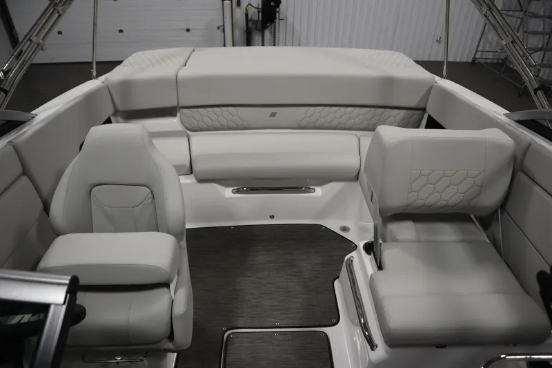 Slide: The Image of 2026 Four Winns H1 Freedom boat interior with luxurious seating and modern design. - 36