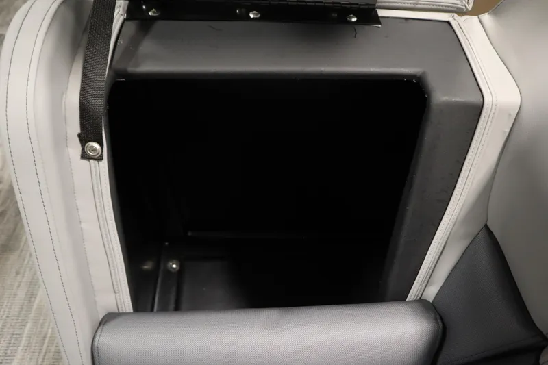 Slide: The Image of Storage compartment in 2026 Bentley Pontoons Legacy 223 Swingback Tri-toon boat. - 12