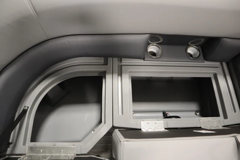 Slide: The Image of Interior storage compartments of 2026 Bentley Pontoons Legacy 223 Swingback Tri-toon. - 15