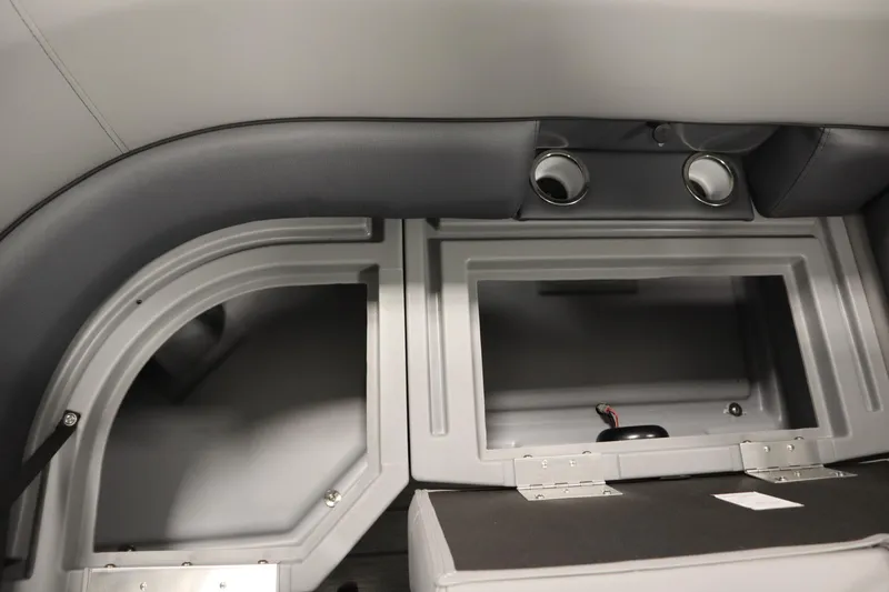 Slide: The Image of Interior storage compartment of 2026 Bentley Pontoons Legacy 223 Navigator Tri-Toon. - 15
