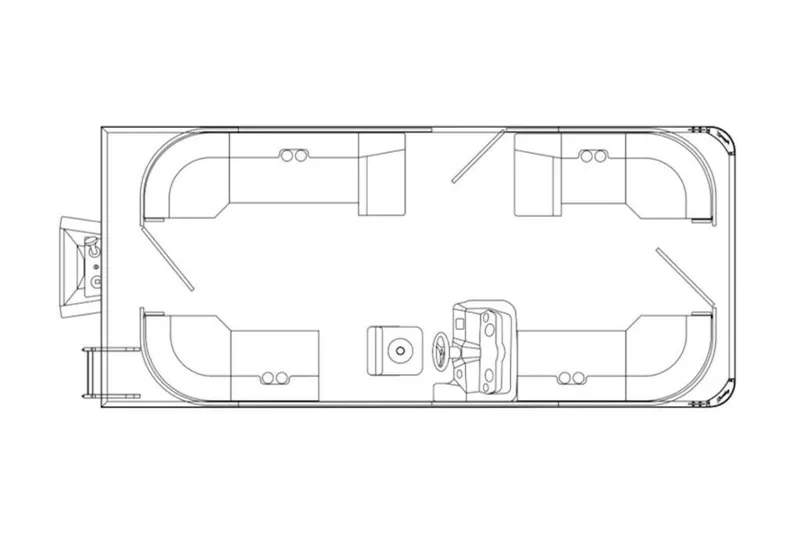 Slide: The Image of Floor plan of a 2026 Bentley Pontoons LE 200 CW pontoon boat. - 35