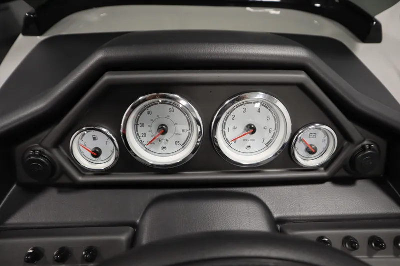 Slide: The Image of Dashboard of 2026 Bentley Pontoons Legacy 200 Cruise XL with gauges and controls. - 20